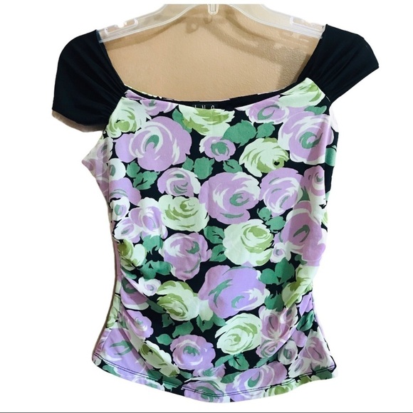 I.N.C International Concepts Floral Blouse Size M - Picture 2 of 13